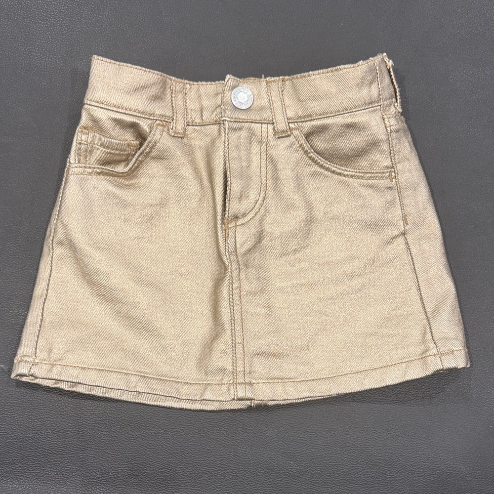 H&M Shimmering Gold Kids Skirt